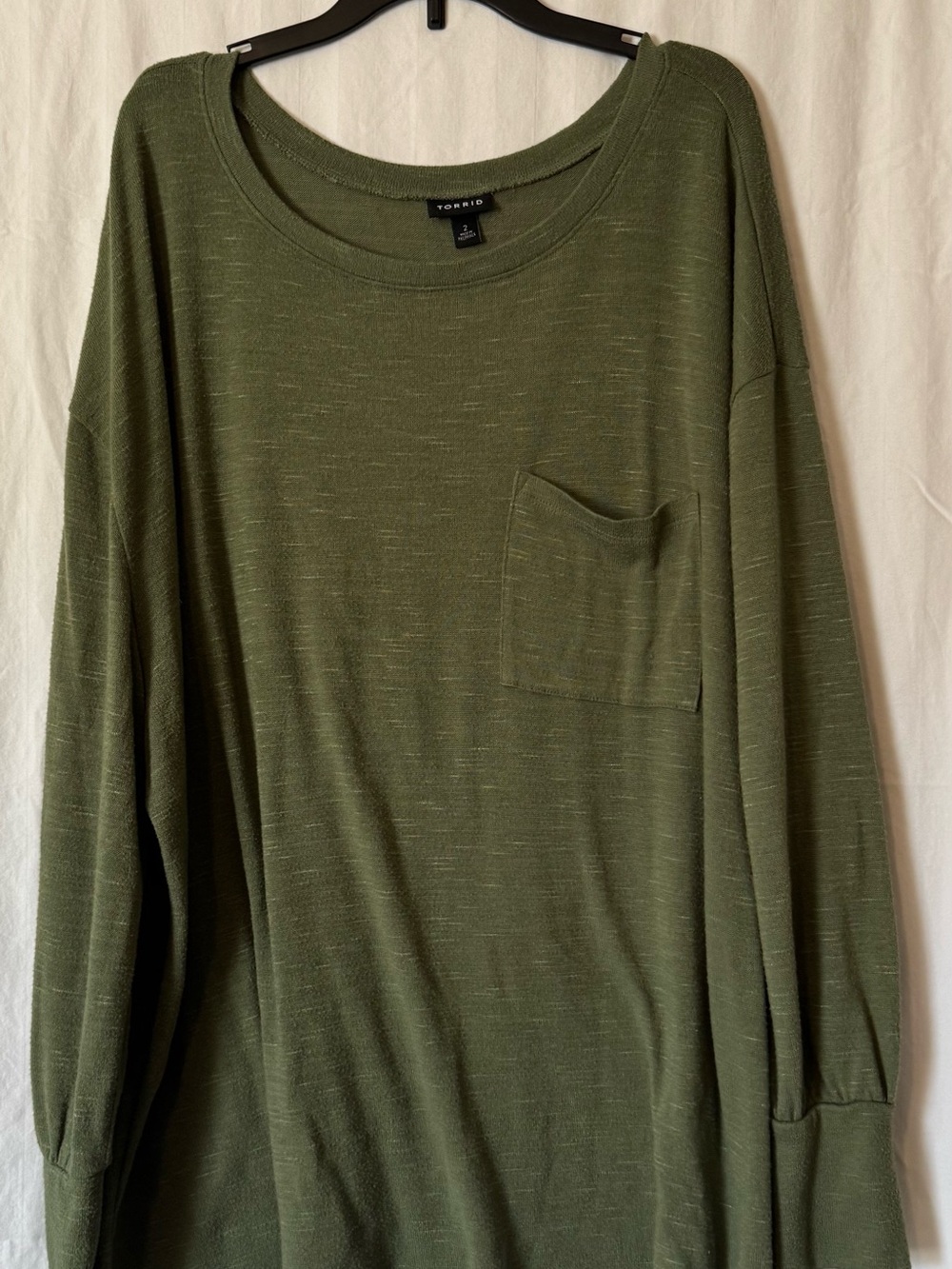 Torrid Olive Green Lightweight Knit Top – Size 2